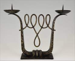 Reid's ironworks offers a complete range of decorative wrought iron. Pair Of Art Deco Wrought Iron Candelabra Michel Zadounaisky