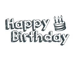 Message in pop art comic style. Happy Birthday 2 Word Art Squijoo Com