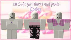 Get free clothes and items with all of the working roblox promo codes for december 2020! 20 Soft Girl Shirts And Pants Codes Roblox Youtube