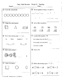 Whether you have a science buff or a harry potter fanatic, look no further than this list of trivia questions and answers for kids of all ages that will be fun for little minds to ponder. Daily Math Review And Quizzes 2nd Grade Try For Free By Christie Uribe