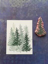 Card making, christmas rubber stamps (page 3) available at scrapbook.com. Tree Rubber Stamp For Christmas Card Cardmaking Pine Stamp Woodland Theme Xmass Forest Plant Stationery Botanical Craft For Kids Tree Stamp Tree Stencil Cardmaking