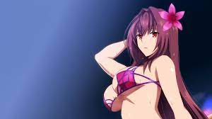 Hintergrundbilder : Anime, ero anime, sexy, erotisch, Bikini, Brünette,  Brüste, Boobs, Scathach, Swimsuit Assassin, Schicksal 2048x1152 -  LuisCarlos - 1917725 - Hintergrundbilder - WallHere