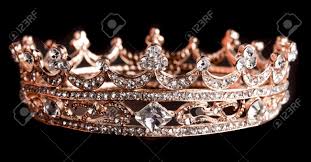 Set gold (ru) crowns on black background. Rose Gold Crown Isolated On A Black Background Stock Photo Picture And Royalty Free Image Image 143574242