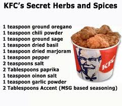Kfc Seasoning Owuld Be Great To Try On Some Seitan Chicken Minues The Msg Of Course Recettes De Cuisine Cuisine Et Boissons Nourriture