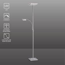 Er ist zusätzlich zur hauptlichtquelle noch mit einer kleinen separaten leseleuchte ausgestattet. Selltec Led Deckenfluter Stehlampe Hans Fluter Schwenkbar Dimmbar Flexible Leselampe Online Kaufen Otto