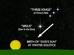 The Truth-Seeker - #Astrotheology ***The Star in the East and Three Kings***  First of all, the birth sequence is completely astrological. The star in the  east is Sirius, the brightest star in