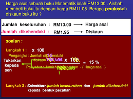 Untuk membuat kiraan komisyen secara manual buat kiraan dibawah ikut formula yang diberikan di atas : 1 100 Konsep Peratus Tips Ppt Download