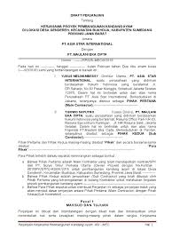 Dengan adanya contoh, maka anda bisa membuatnya dengan lebih mudah karena hanya tinggal meniru dan mengubah sesuai kebutuhan anda. Contoh Draft Kontrak Kandang Ayam