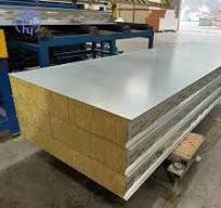 Waterproof Acoustic Partition Wall Panels Perforated Rock Wool Sandwich  Ceiling Sheet