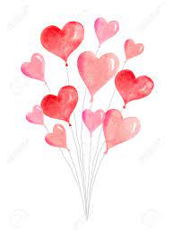 I hope you've had a good week. Happy Valentine S Day Watercolor Vector Card With Flying Balloons Royalty Free Cliparts Vectors And Stock Illustration Image 112455568
