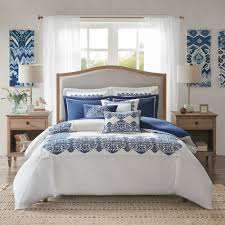 Die aktuelle kollektion von set jetzt bei p&c. Madison Park Signature Indigo Sky White Blue Comforter Set On Sale Overstock 27800090