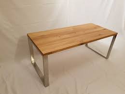 Design Couchtisch Beistelltisch Eiche Echtholz Edelstahl Made In Germany Beistelltisch Eiche Couchtisch Eiche