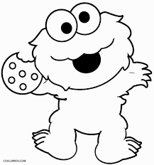 Search images from huge database containing over 620,000 coloring pages. Baby Cookie Monster Coloring Page Jpg 570 610 Monster Coloring Pages Elmo Coloring Pages Cute Coloring Pages
