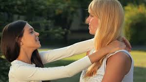 Tease her and play with her for a while, and she'll love it all the more. Teen Daughter Kisses Mom Happy Stock Footage Video 100 Royalty Free 11911265 Shutterstock