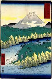 Thirty Six Views Of Mount Fuji Hiroshige Wikiwand Ukiyoe Hiroshige Japanese Woodblock Printing