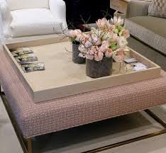 Pre Made Tray Shop Large Ottoman Coffee Table Ottoman Decor Upholstered Coffee Tables