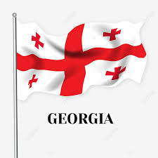 In the coat of arms, the arch symbolizes the state's constitution while the pillars represent the three branches of government. Hand Drawn Cartoon Georgia Flag Georgia Georgia State Flag Flagpole Png And Vector With Transparent Background For Free Download