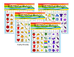 All of the shapes listed in the common core standards for kindergarten are included in the game! Rainbow Bingo Free Printable Boards Crafting Cheerfully