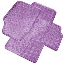 Lilac Checker Plate Mats 4 Piece Purple Car Mat Set 49b Pink Car Accessories Pink Car Pink Truck