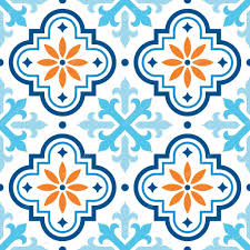 Find sparkling and attractive moroccan floor tiles at alibaba.com that are solely designed to beautify the space. Repetitive Wallpaper Background Inspired By Ceramic Tiles From Spain Or Morocco Mosaic With Flowers Premium Vector In Adobe Illustrator Ai Ai Format Encapsulated Postscript Eps Eps Format