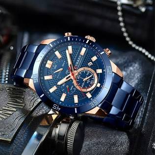 Chronograph timepieces offer functional sub-dials and striking visual contrast, AI generated