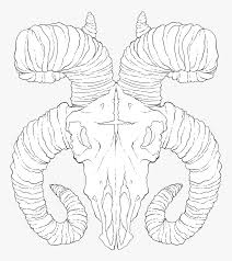 Tattoo outlines are the most modest and incredibly simple. Grey Ink Outline Goat Head Tattoo Design Hd Png Download Transparent Png Image Pngitem
