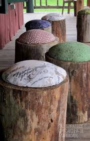 Tabouret Souche Meuble Jardin Tronc D Arbre Idees De Meubles