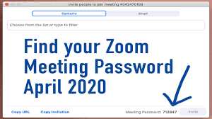 How To Find Your Zoom Meeting Password Youtube
