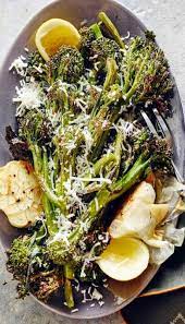 Roasted Broccolini With Garlic And Parmesan Roasted Broccolini Broccollini Recipes Brocolini Recipes