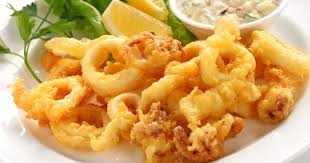 Calmars Frits Et Mayonnaise De Buddy Zeste Recette Calmar Frit Beignet De Calamar Food Network