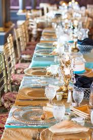 Check out our turquoise gold decor selection for the very best in unique or custom, handmade pieces from our shops. Semple Mansion Wedding 2 Brittany Mike Wedding Reception Head Table Reception Head Table Aladdin Wedding