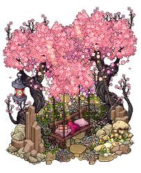 Cherry Blossom Seat By Cutiezor Deviantart Com On Deviantart Pixel Art Isometric Art Pixel Art Design