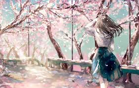 A cherry blossom (or commonly known in japan as sakura) is the flower of any of several trees of genus prunus, particularly the japanese cherry, prunus serrulata (桜 or 櫻; Anime Cherry Blossom Girl Wallpapers Top Free Anime Cherry Blossom Girl Backgrounds Wallpaperaccess