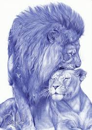 Lions Ballpoint Drawing Ballpoint Pen Art Biro Art Lion Art