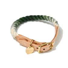 Olive Ombre Cotton Rope Cat Dog Collar Found My Animal Rope Dog Leather Dog Collars Leather Collar