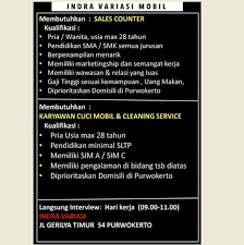 Check spelling or type a new query. Lowongan Kerja Medan Cleaning Service Terbaru Cari Kerja