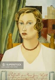 Portrait of Mrs. Jean Wright; Retrato de Mrs. Jean Wright. Frida Kahlo  (1907-1954). Oil