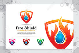 To make the design process easier for you we have designed a set of professional security logo templates that you can easily edit. 3d Fire Shield Vector Logo With Modern Concept As A Symbol Of Oil And Gas Illustration Of Oil And Gas With Shield Use For Icon Energy And Industry Company Royalty Free