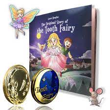 Tooth fairy book with pouch. Amazon Com Tooth Fairy Gift Set Keepsake Gold Coin And Tooth Fairy Book For Girls Baby