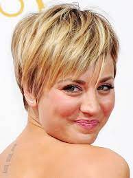 Does kaley look hot with super short hair or no? Kaley Cuoco Haircut Short Hairstyles For Round Face Shape Popular Haircuts