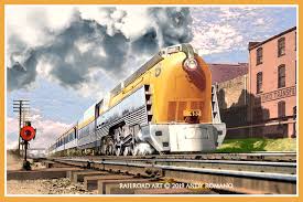 Image result for Federal Yellow 1956 Chesapeake and Ohio Railroad