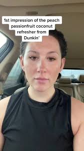 Exploring Dunkin's Peach Passion Fruit Coconut Refresher