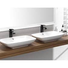 Vasque à poser rectangulaire simple. Auralum 2 Robinet Lavabo Cascade Noir Bec Haut Mitigeur Lavabo Carre Moderne En Laiton Robinet Salle Bain Pour Vasque A Poser Achat Vente Robinetterie Sdb Auralum 2 Robinet Lavabo Cdiscount