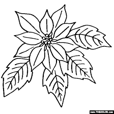 Poinsettia Flower Coloring Page Color Poinsettia Flower Coloring Pages Coloring Pages Christmas Coloring Pages