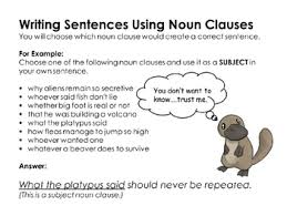This page has lots of examples of noun clauses and an interactive exercise. Task Cards Writing Sentences With Noun Clauses By Dianne S Language Diner