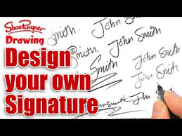 You can sign a pdf or. How To Design Your Own Amazing Signature Children S Author And Illustrator