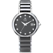 Affichage de la date avec la fenêtre du calendrier, le pointeur lumineux vous permet de lire l'heure même dans le noir. Montre Royal London 20153 03 Montre Ceramique Noire Chic Femme Sur Bijourama Montre Femme Pas Cher En Ligne
