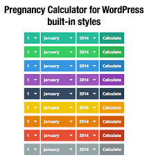 pregnancy due date calculator for wordpress add ons