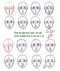 Draw the hair on top of the head. 2 2 Face Tutorial By Http Juliajm15 Tumblr Com Post 53703879335 Hm Some People Have Asked Me A Face Tutori Drawing Face Shapes Anime Face Shapes Face Drawing