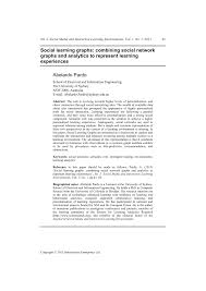Images that represent social media. Pdf Social Learning Graphs Combining Social Network Graphs And Analytics To Represent Learning Experiences